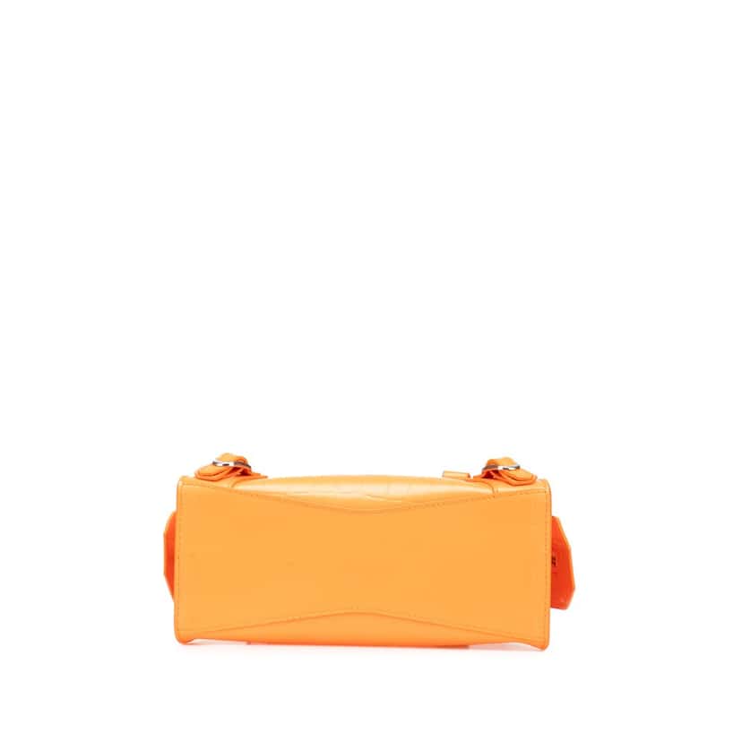 Balenciaga Mini Croc Embossed Calfskin Neo Classic City Orange Leather Good condition - Inside View