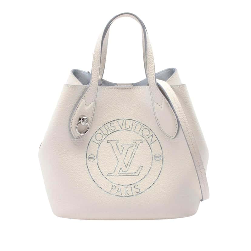 Louis Vuitton Mahina Perforated LV Circle Blossom PM White Leather Good condition - Front View