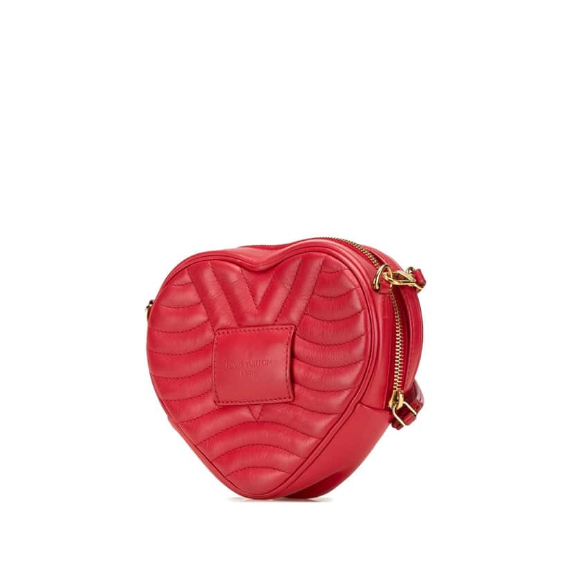 Louis Vuitton Calfskin Embellished New Wave Love Lock Crossbody Red Leather Good condition - Back View