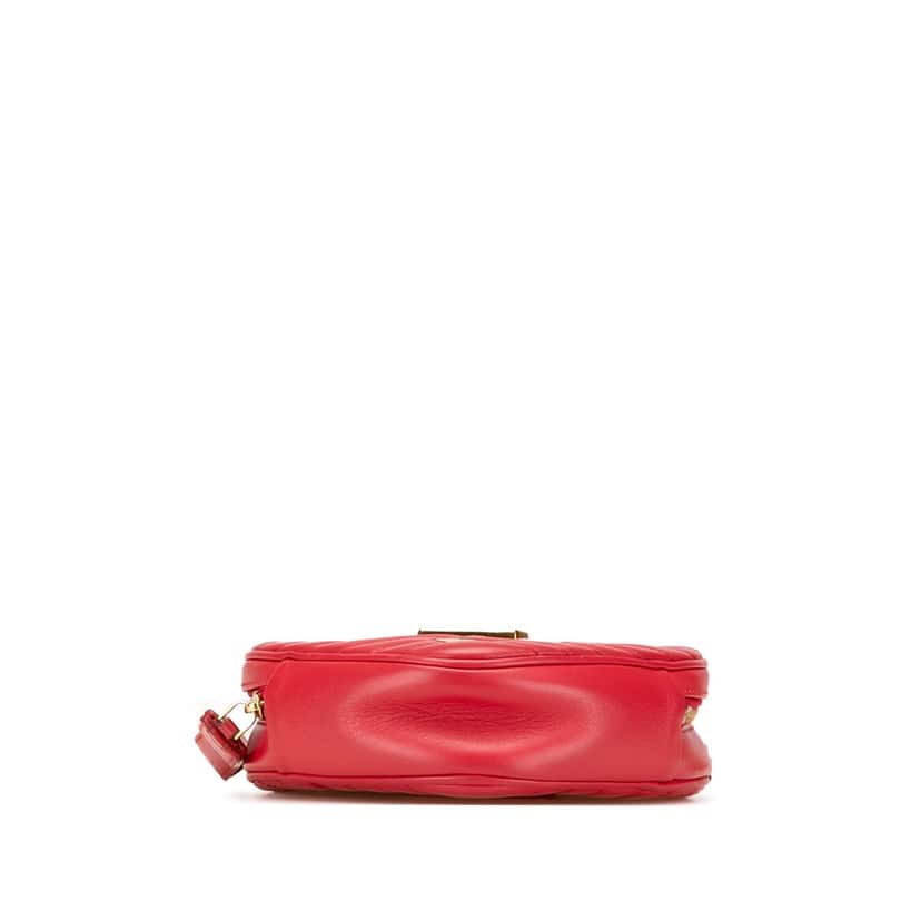 Louis Vuitton Calfskin Embellished New Wave Love Lock Crossbody Red Leather Good condition - Inside View