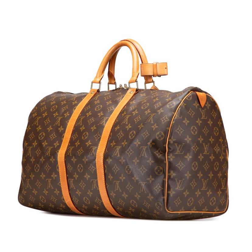 Louis Vuitton Monogram Keepall 50 Brown Canvas Good condition - Back View
