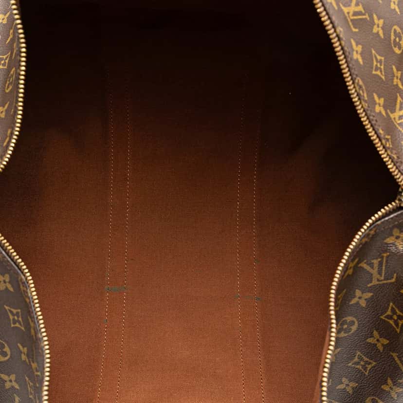 Louis Vuitton Monogram Keepall 55 Brown Canvas Good condition - Model View
