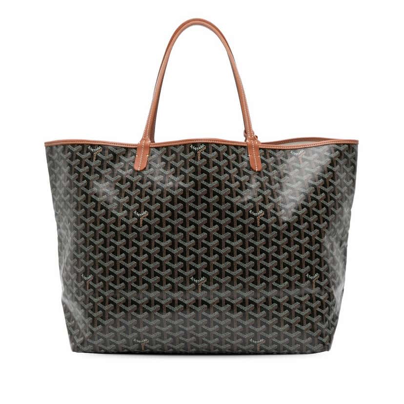 Goyard Goyardine Saint Louis GM Black Canvas Good condition - Front View