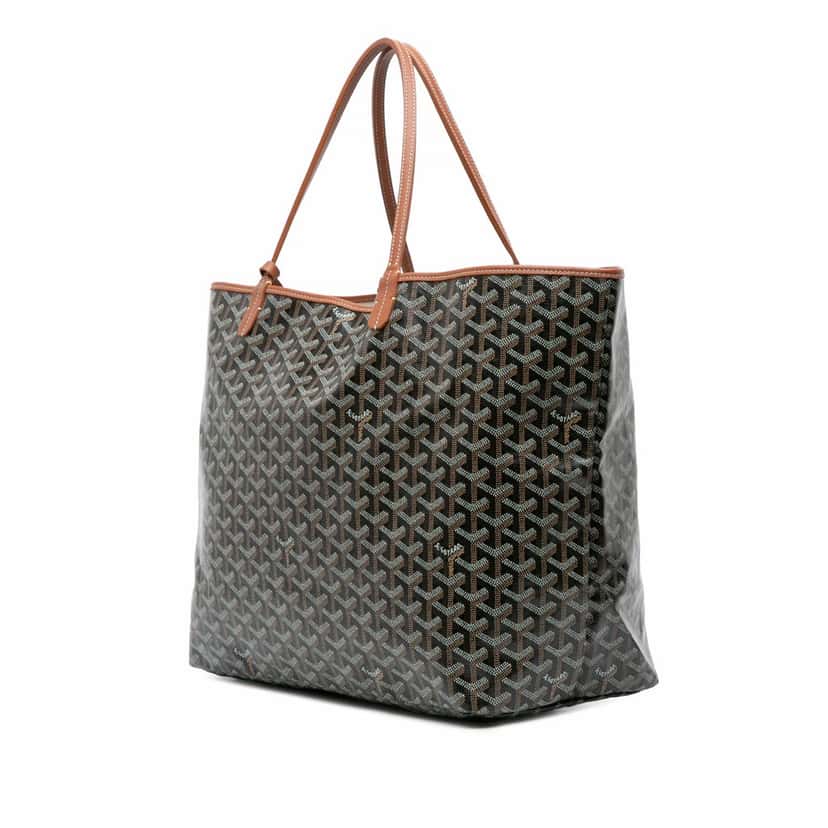 Goyard Goyardine Saint Louis GM Black Canvas Good condition - Back View