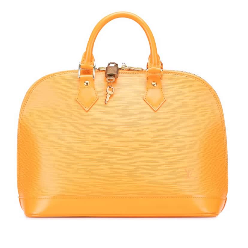 Louis Vuitton Epi Alma PM Orange Leather Good condition - Front View