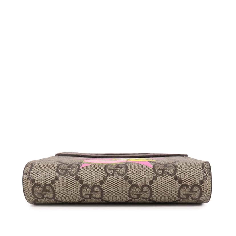 Gucci Mini GG Supreme Star Bananya Wallet on Chain Brown Canvas Good condition - Back View