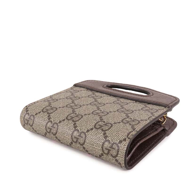 Gucci Mini GG Supreme Star Bananya Wallet on Chain Brown Canvas Good condition - Model View