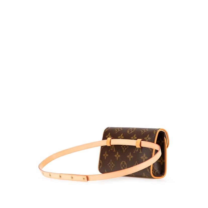 Louis Vuitton Monogram Pochette Florentine Brown Canvas Good condition - Back View
