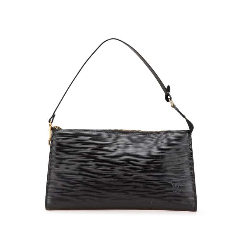 Louis Vuitton Epi Pochette Accessoires Black Leather Very good condition - Front View