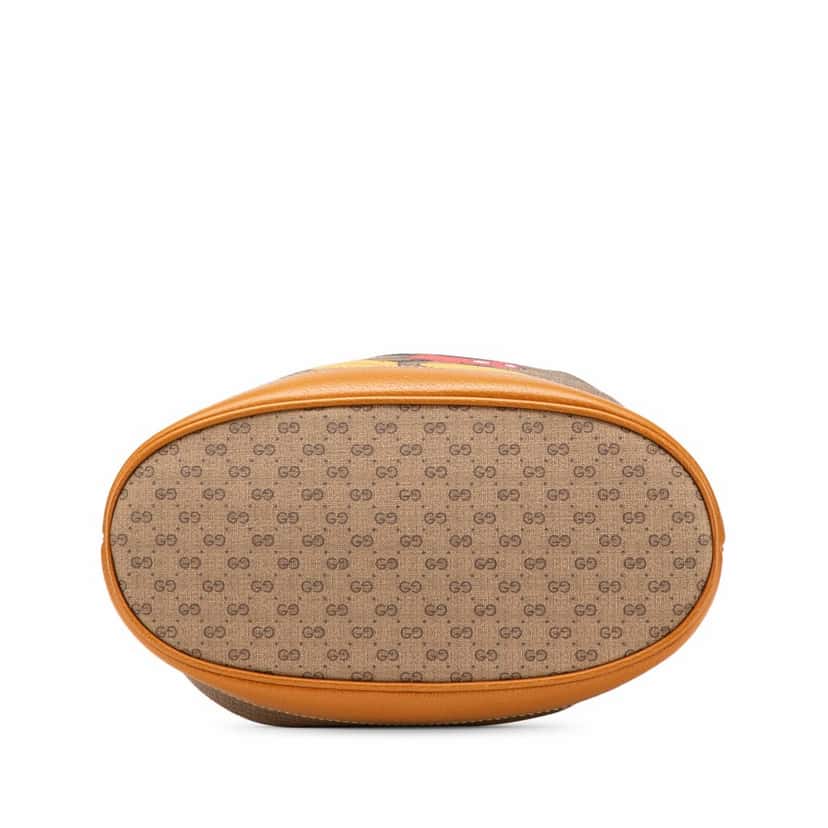 Gucci Micro GG Supreme Mickey Mouse Bucket Bag Brown Canvas Good condition - Inside View