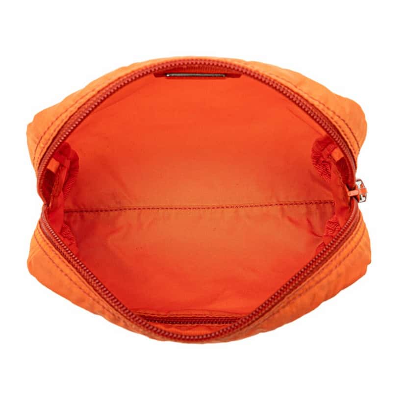 Prada Tessuto Pouch Orange Good condition - Model View