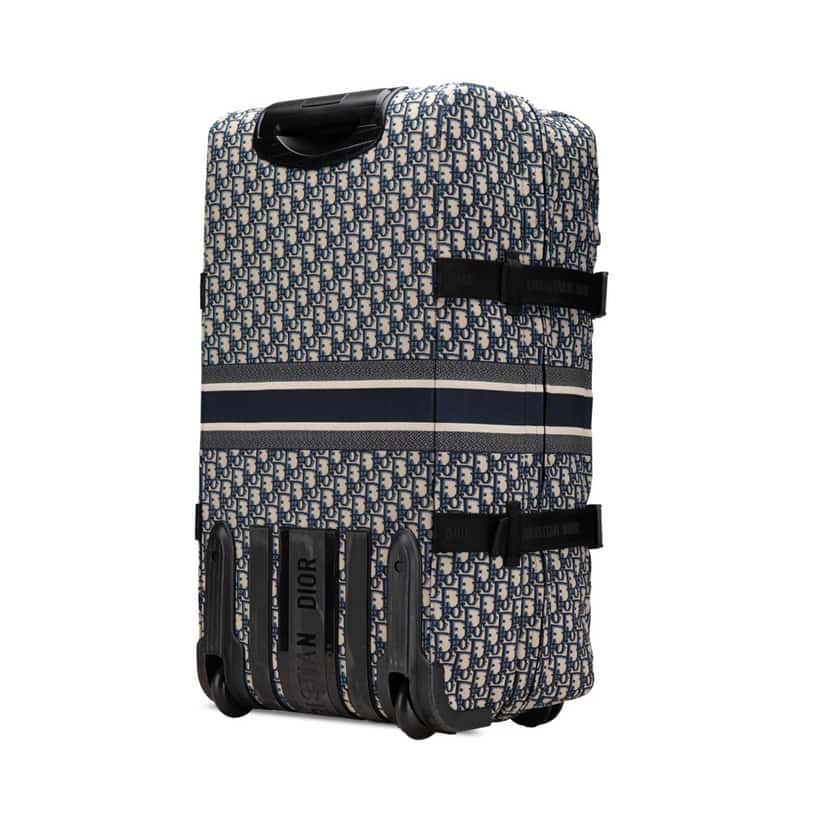 Dior Small Oblique Canvas Diortravel Suitcase Blue Canvas Good condition - Back View
