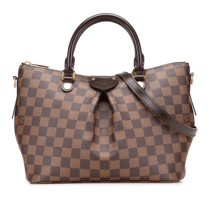 Louis Vuitton Damier Ebene Siena PM Brown Canvas Good condition - Front View