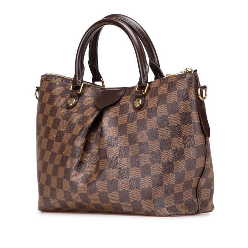 Louis Vuitton Damier Ebene Siena PM Brown Canvas Good condition - Back View