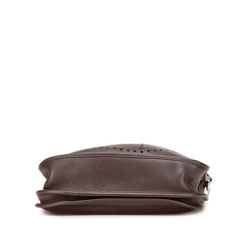 Hermès Clemence Evelyne III PM Brown Leather Good condition - Inside View