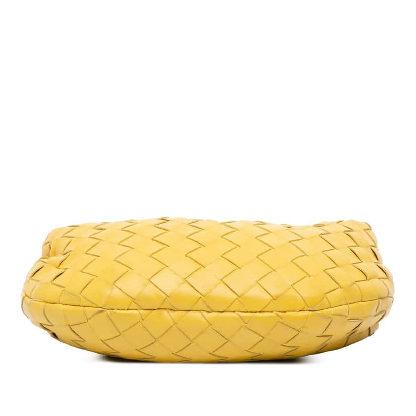 Bottega Veneta Mini Nappa Intrecciato Jodie Yellow Leather Good condition - Inside View