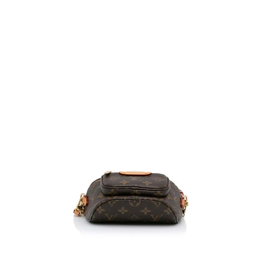 Louis Vuitton Monogram Mini Bumbag Brown Canvas Very good condition - Box View