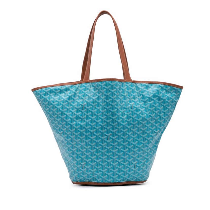 Goyard Goyardine Reversible Belharra Tote Blue Canvas Good condition - Front View