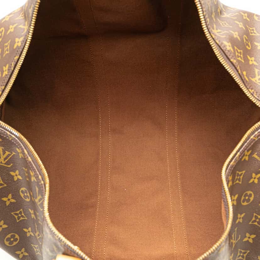 Louis Vuitton Monogram Keepall 55 Brown Canvas Good condition - Model View