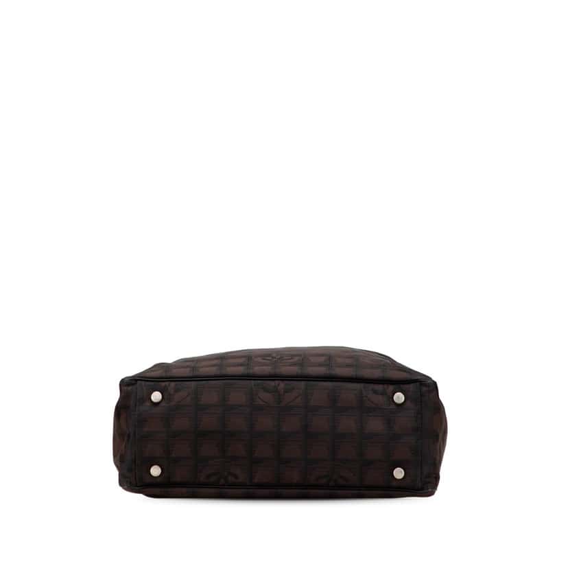 Chanel New Travel Line Nylon Tote Brown Good condition - Inside View