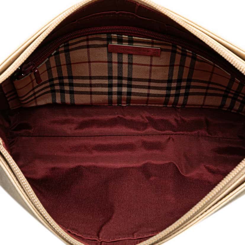 Burberry Leather Shoulder Bag Brown Leather Good condition - Model View