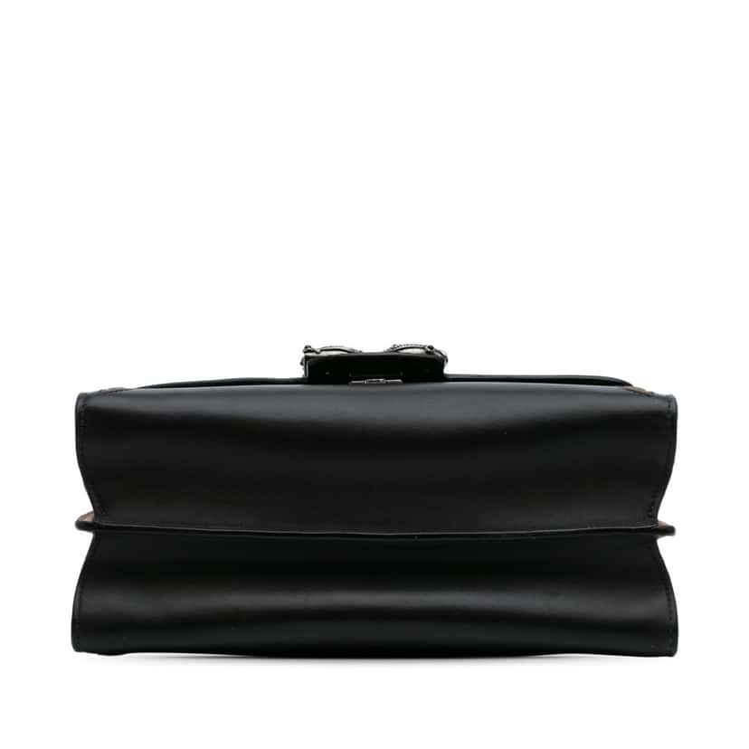 Dolce & Gabbana Medium Leather DG Amore Shoulder Bag Black Leather Good condition - Inside View