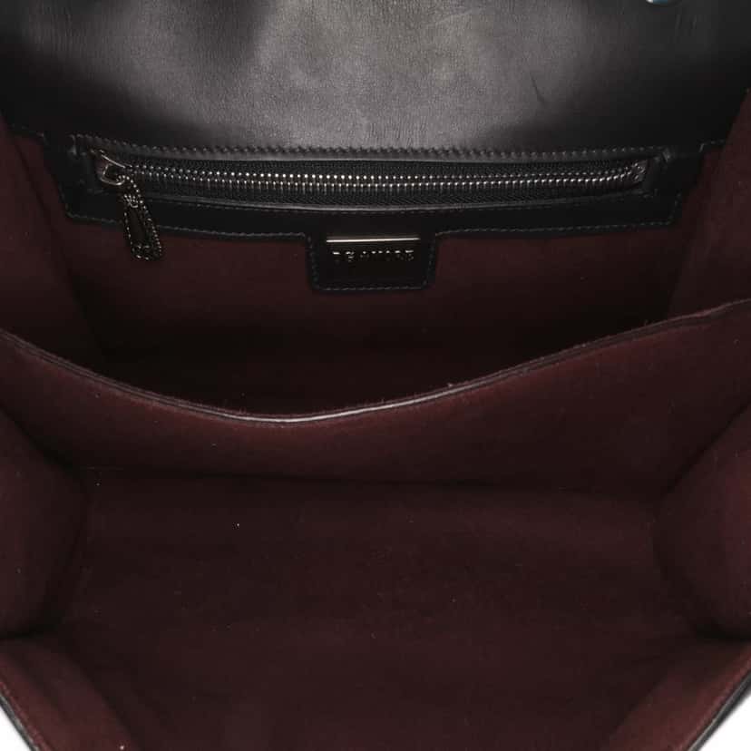 Dolce & Gabbana Medium Leather DG Amore Shoulder Bag Black Leather Good condition - Model View