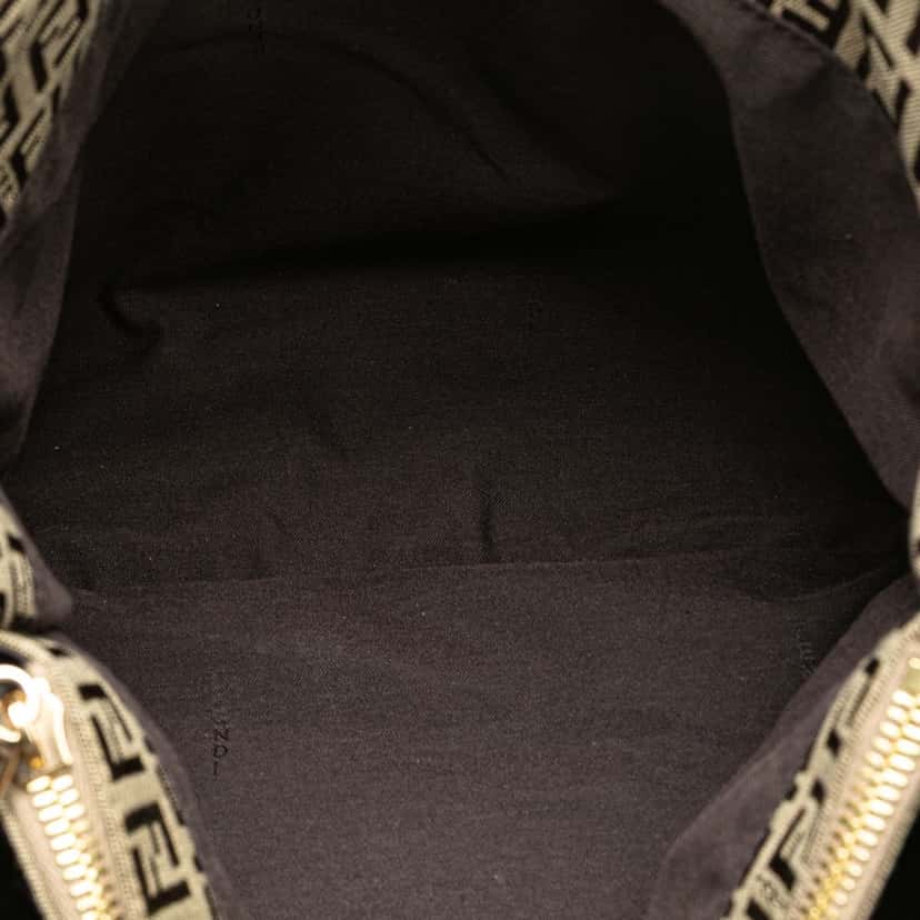 Fendi Zucchino Canvas Tote Brown Canvas Good condition - Model View