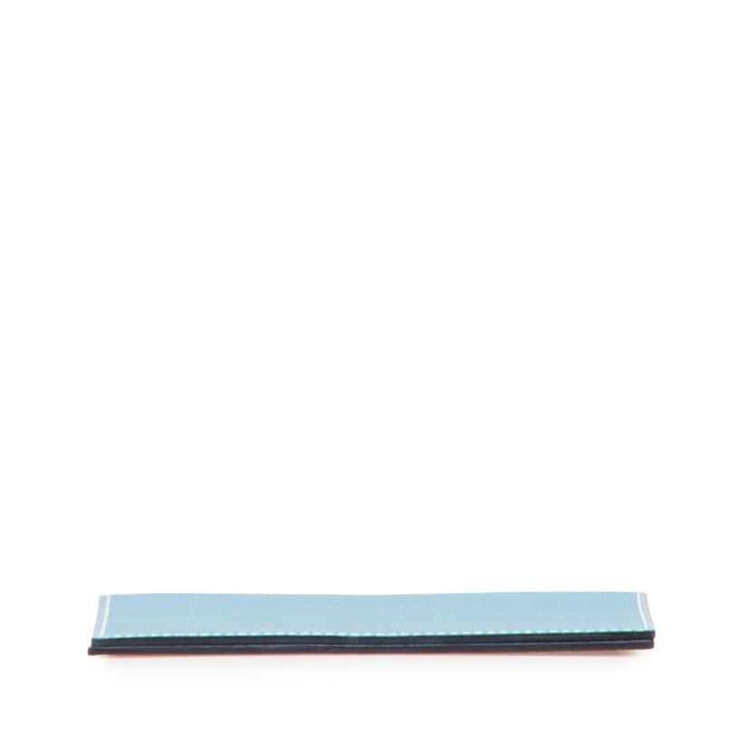 Hermès Epsom MC2 Magellan Passport Holder Blue Leather Good condition - Inside View