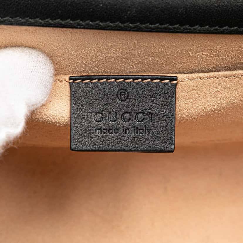 Gucci Small GG Supreme Bee Padlock Crossbody Brown Canvas Good condition - Box View