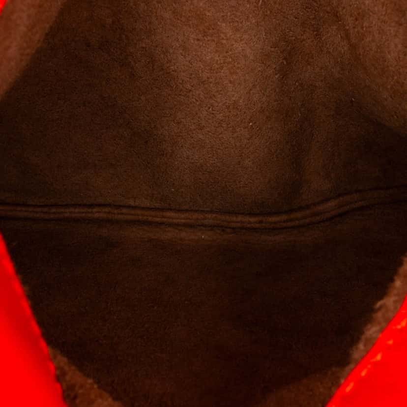 Bottega Veneta Intrecciato Chain Flap Crossbody Red Leather Good condition - Model View