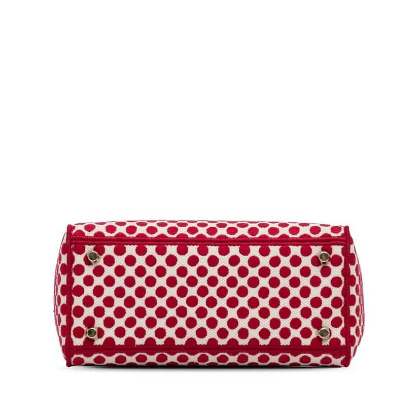 Dior Medium DiorAmour Dots Lady D Lite Red Canvas Very good condition - Box View
