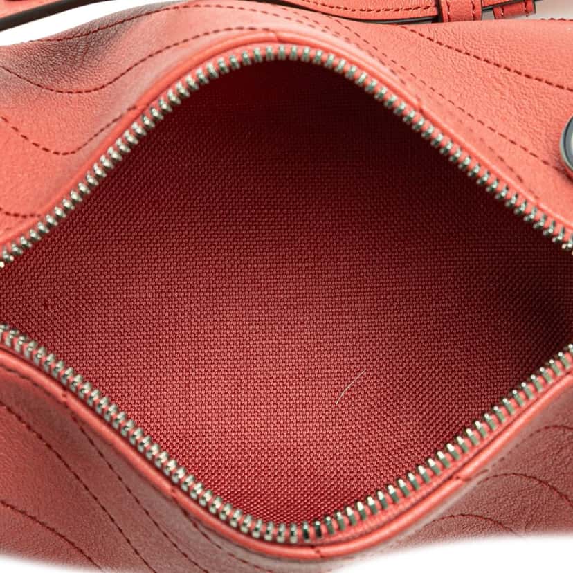 Gucci Mini Leather Blondie Barrel Shoulder Bag Pink Leather Good condition - Model View