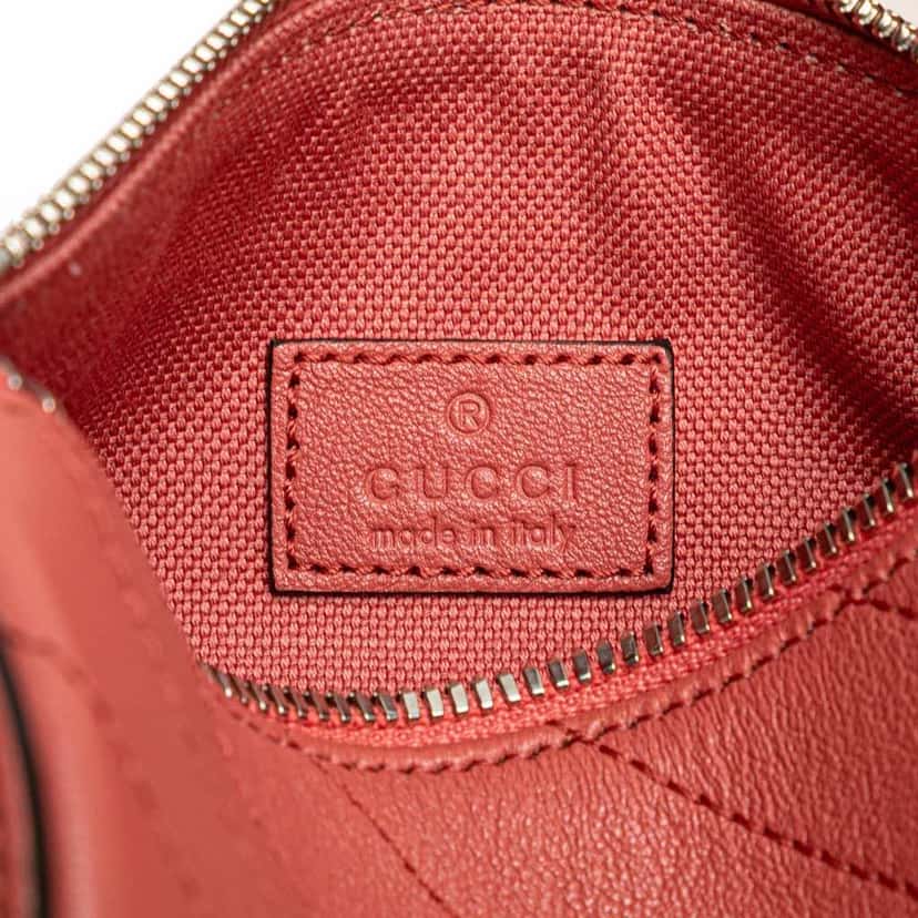 Gucci Mini Leather Blondie Barrel Shoulder Bag Pink Leather Good condition - Box View