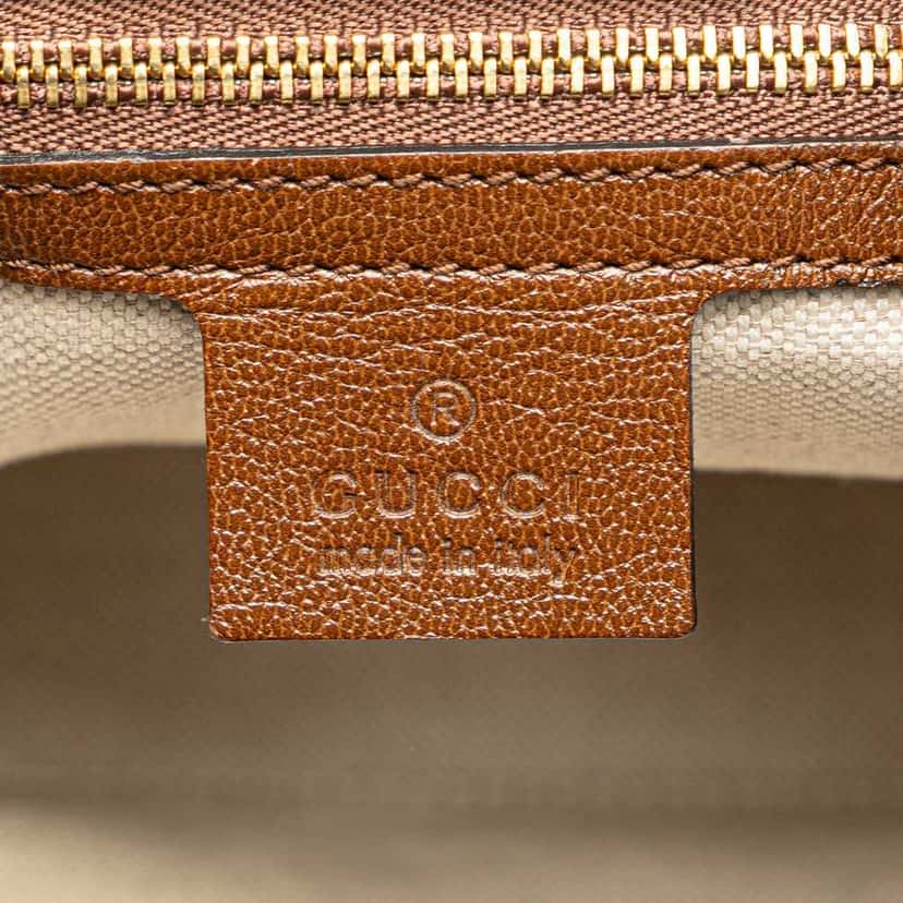 Gucci Medium GG Canvas Horsebit 1955 Tote Brown Canvas Good condition - Box View