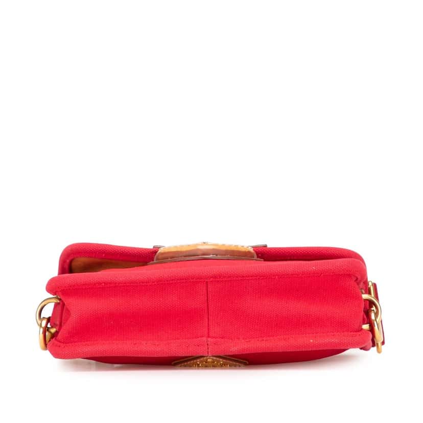 Prada Canapa Righe Crossbody Red Canvas Good condition - Inside View