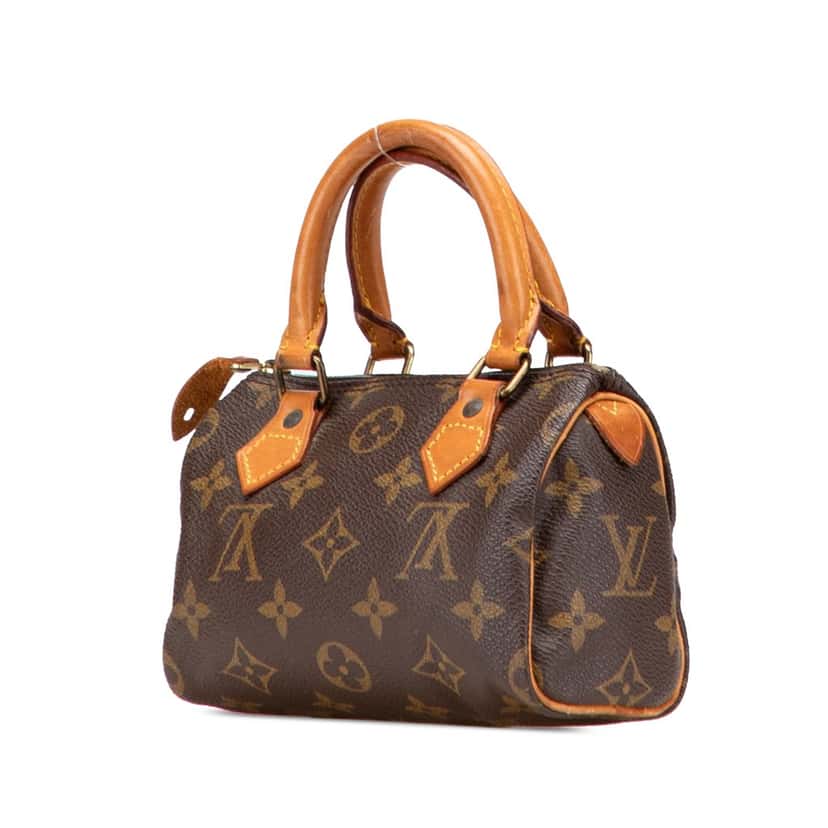 Louis Vuitton Monogram Mini Speedy HL Brown Canvas Good condition - Back View