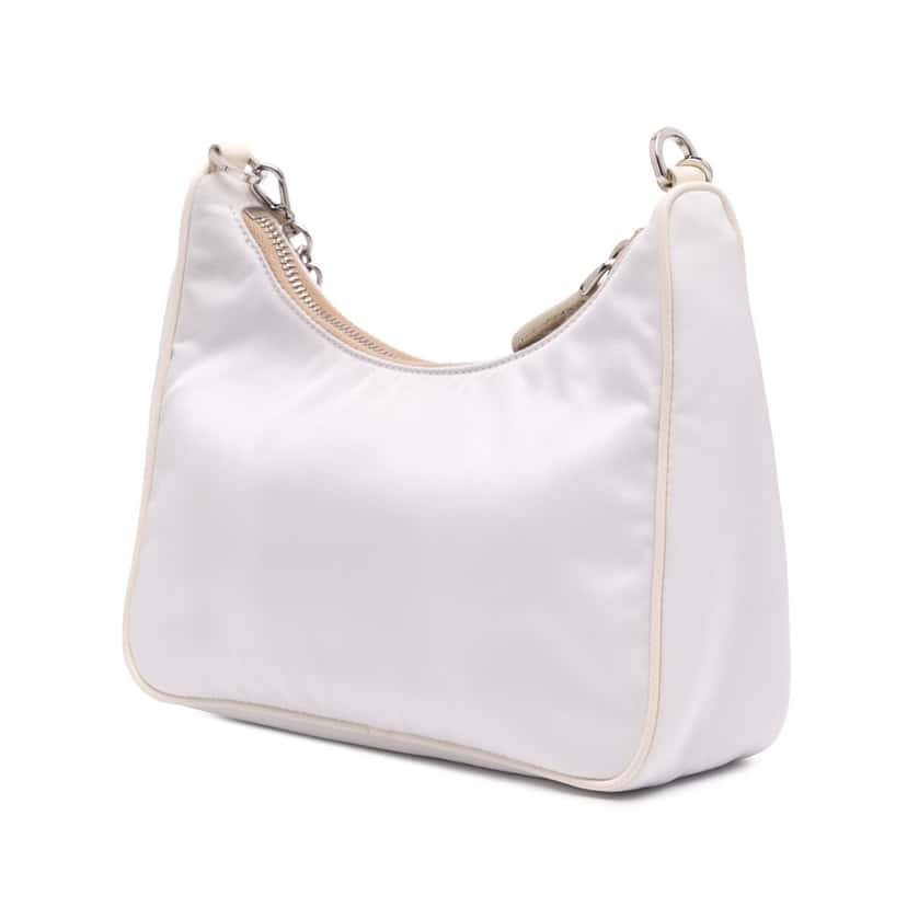 Prada Tessuto Re-Edition 2005 Satchel White Good condition - Back View