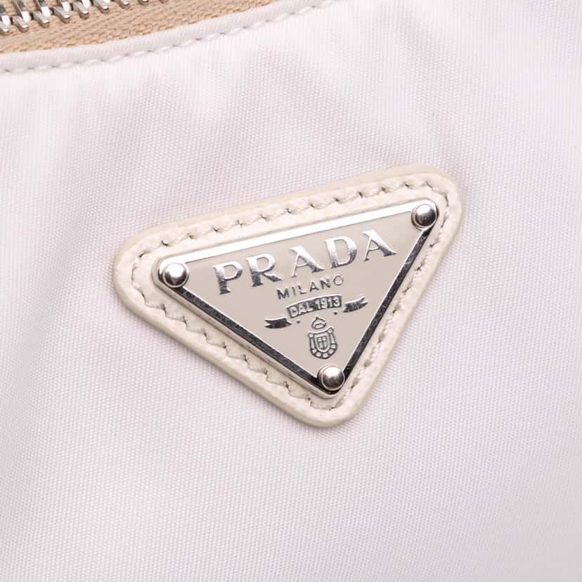 Prada Tessuto Re-Edition 2005 Satchel White Good condition - Box View