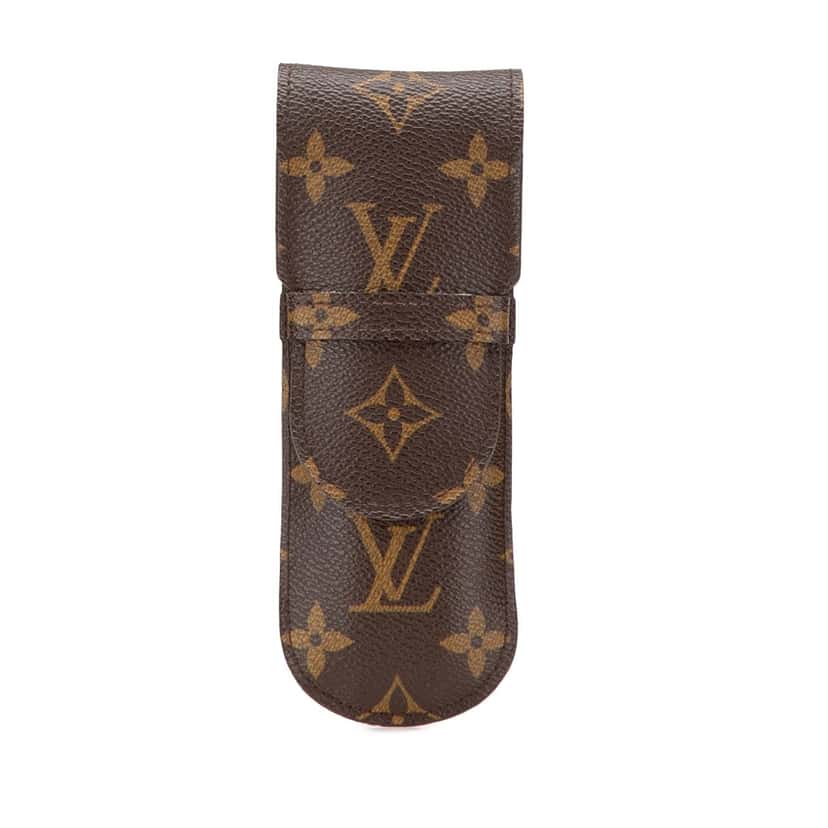 Louis Vuitton Monogram Etui a Lunettes Rabat Eyeglass Case Brown Canvas Good condition - Front View
