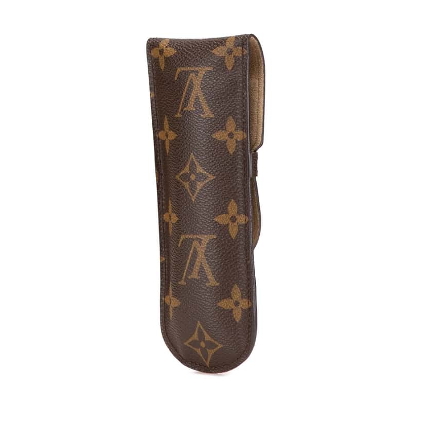 Louis Vuitton Monogram Etui a Lunettes Rabat Eyeglass Case Brown Canvas Good condition - Back View