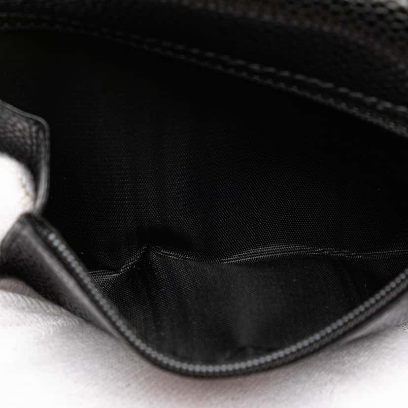 Chanel CC Caviar Trifold Wallet Black Leather Good condition - Box View