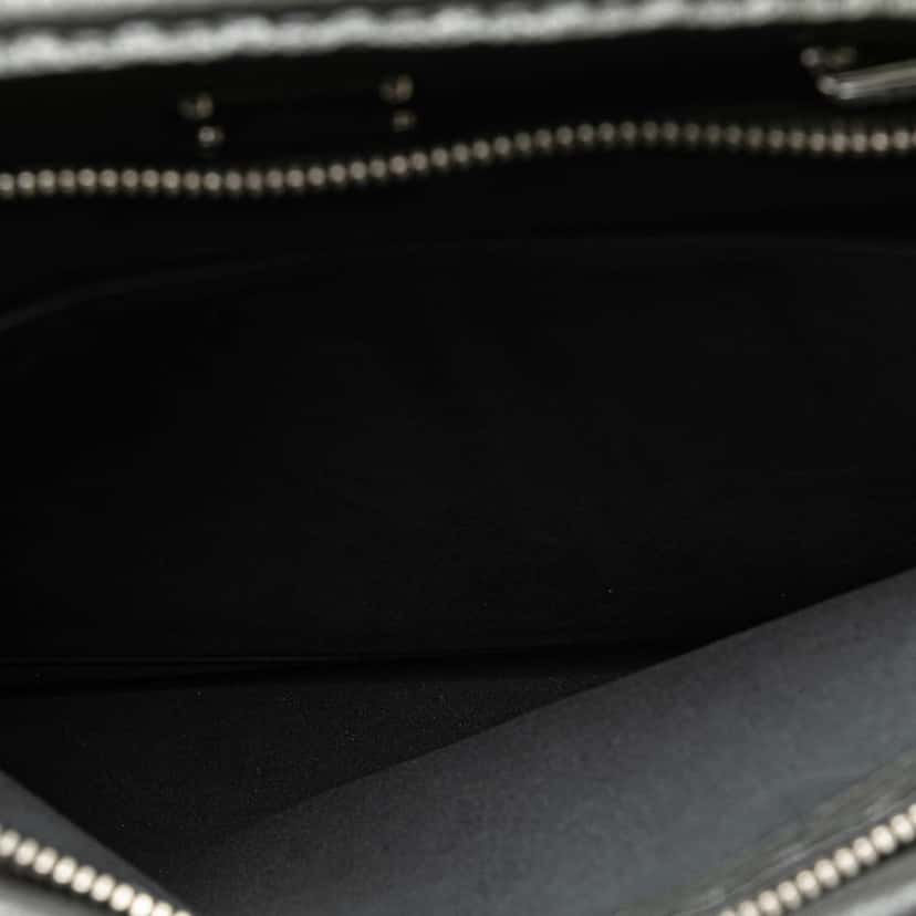 Fendi Large Leather Selleria Peekaboo Iconic Fit Bag Grey Leather Good condition - Model View
