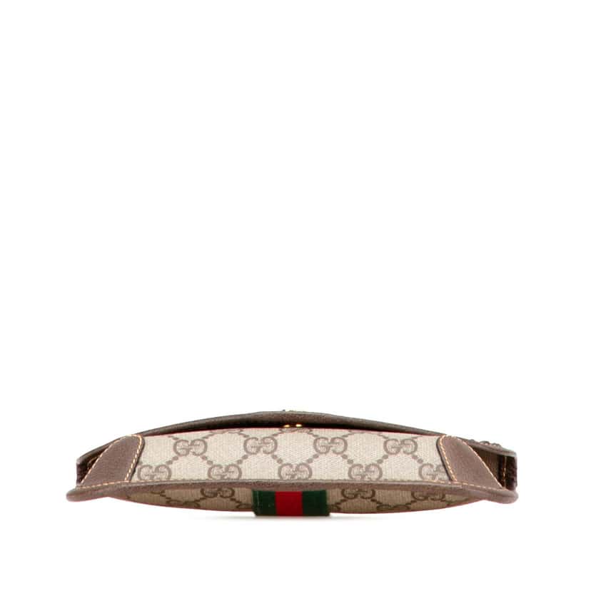 Gucci GG Supreme Web Pouch Brown Canvas Good condition - Inside View