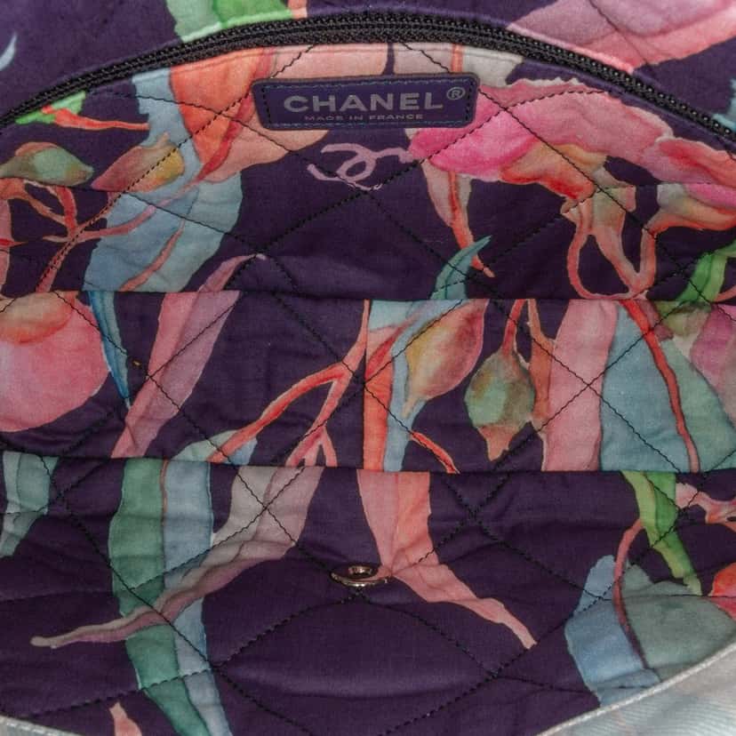 Chanel Quilted Jungle Jeans Flap Blue Denim Good condition - Box View