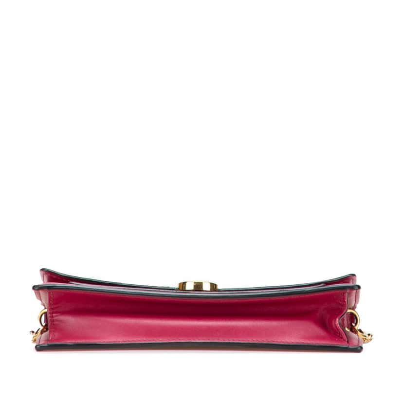 Louis Vuitton Monogram Flore Wallet On Chain Brown Canvas Fair condition - Inside View