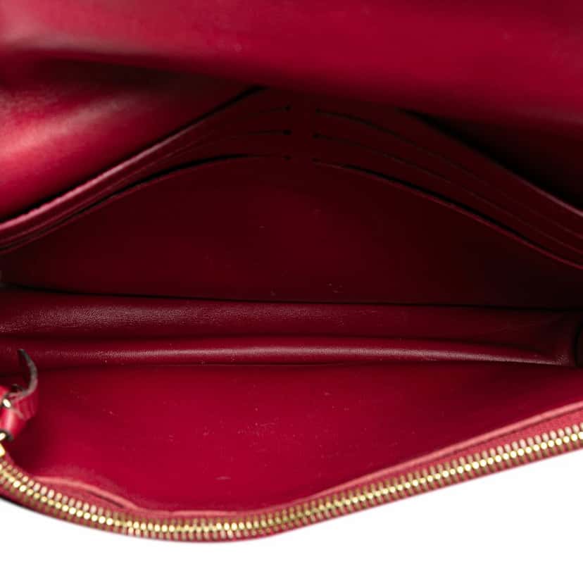 Louis Vuitton Monogram Flore Wallet On Chain Brown Canvas Fair condition - Model View