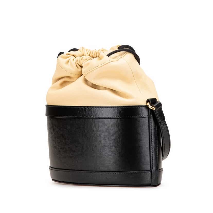Gucci Leather Horsebit 1955 Bucket Bag Black Leather Good condition - Back View