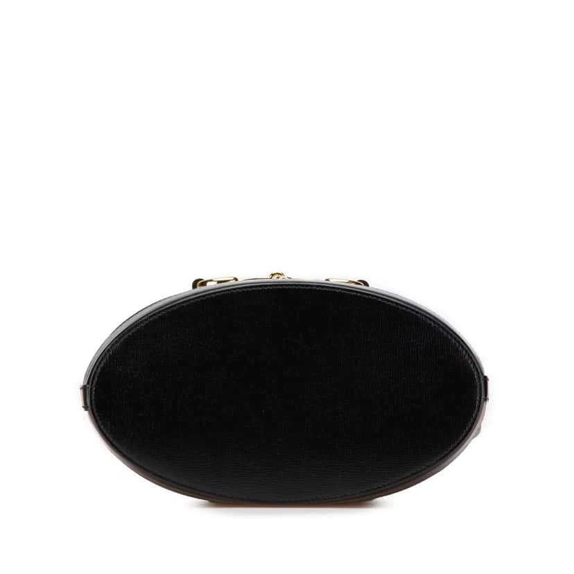 Gucci Leather Horsebit 1955 Bucket Bag Black Leather Good condition - Inside View