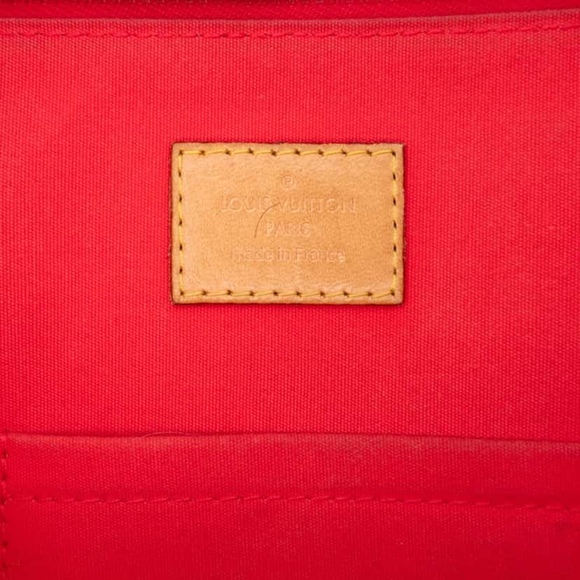 Louis Vuitton Monogram Vernis Alma PM Red Leather Good condition - Box View